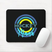 Hockey Mama With Modern Hockey Circles  Mousepad (Mit Mouse)