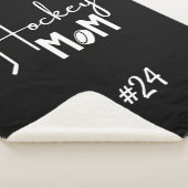 Hockey Mama Zahnraddecke Kalligrafie schwarz Sherpadecke (3/4)