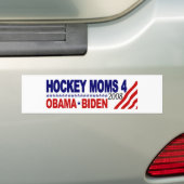 Hockey-Mamas für Obama Biden Autoaufkleber (Auf Auto)