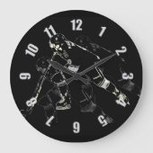 Hockey Mania - Hockey Player Große Wanduhr (Vorderseite)