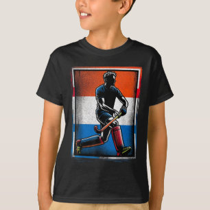 Hockey Männer Niederlande Niederländische Flagge H T-Shirt