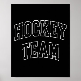 Hockey-Mannschaft Universitäts-College-Campus-Alum Poster