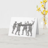 Hockey-Mannschaftskarte Karte (Gelbe Blume)