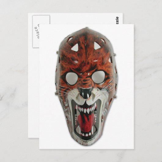 Hockey Mask Postkarte (Vorne/Hinten)