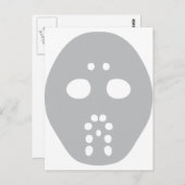 Hockey-Maske Postkarte (Vorne/Hinten)