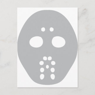 Hockey-Maske Postkarte