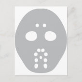 Hockey-Maske Postkarte (Vorderseite)