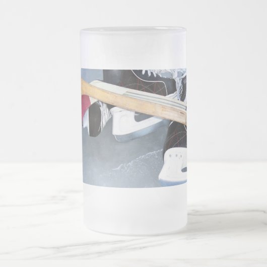 Hockey Mattglas Bierglas (Mittel)