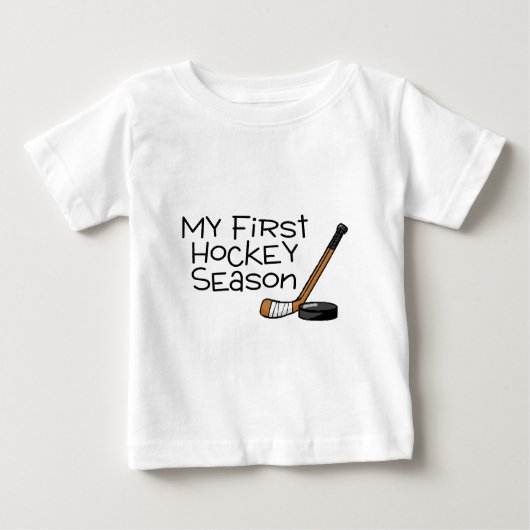 Hockey meine erste Hockey-Saison (Stock und Baby T-shirt (Vorderseite)