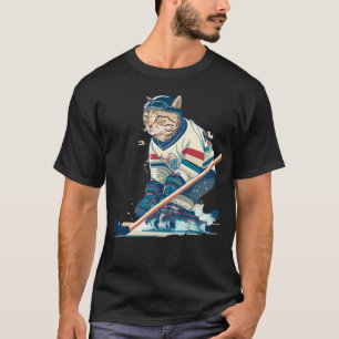 Hockey mit "Cats on Ice" T-Shirt