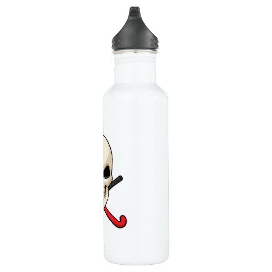 Hockey mit Hockeyschläger Edelstahlflasche (Rechts)