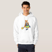 Hockey mit Hockeyschläger Hoodie (Vorne ganz)