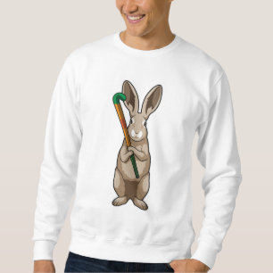 Hockey mit Hockeyschläger Sweatshirt