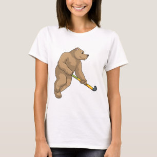 Hockey mit Hockeyschläger T-Shirt