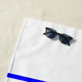 Hockey-Mitte-Eis u. blaue Linien Strandtuch (Beispiel)