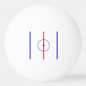 Hockey-Mitte-Eis u. blaue Linien Tischtennisball (Rückseite)