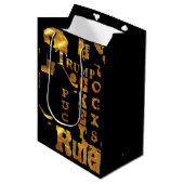 Hockey Mittlere Geschenktüte (Vorderseite Schrägansicht)