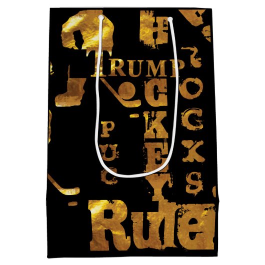 Hockey Mittlere Geschenktüte (Rückseite)