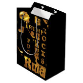 Hockey Mittlere Geschenktüte (Rückseite Schrägansicht)