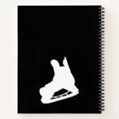 Hockey Mom Life Notebook wiederholen schwarz Notizblock (Rückseite)