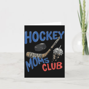 Hockey Moms Club Eiskaffee Sport Vintage Karte