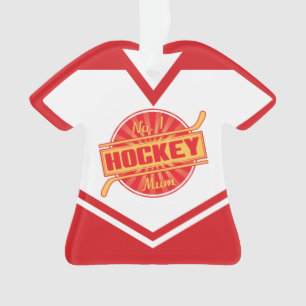 Hockey Mum Name & Number Jersey Ornament