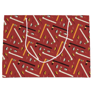 Hockey-Muster Große Geschenktüte