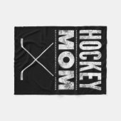Hockey-Mutter-Shirt zum Muttertag Fleecedecke (Vorderseite (Horizontal))