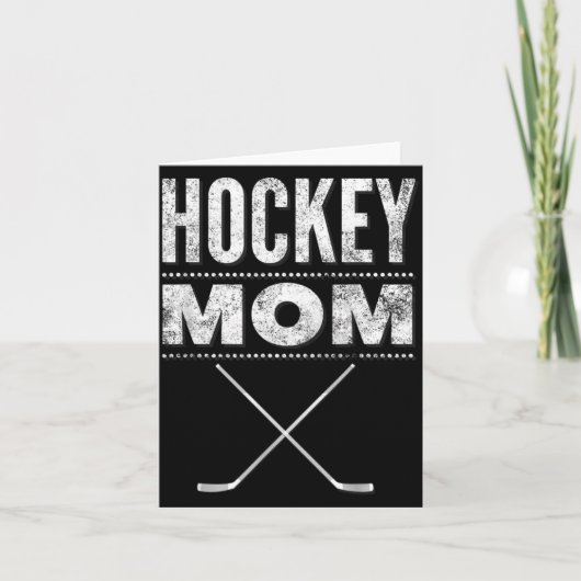 Hockey-Mutter-Shirt zum Muttertag Karte (Vorderseite)