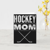 Hockey-Mutter-Shirt zum Muttertag Karte (Gelbe Blume)