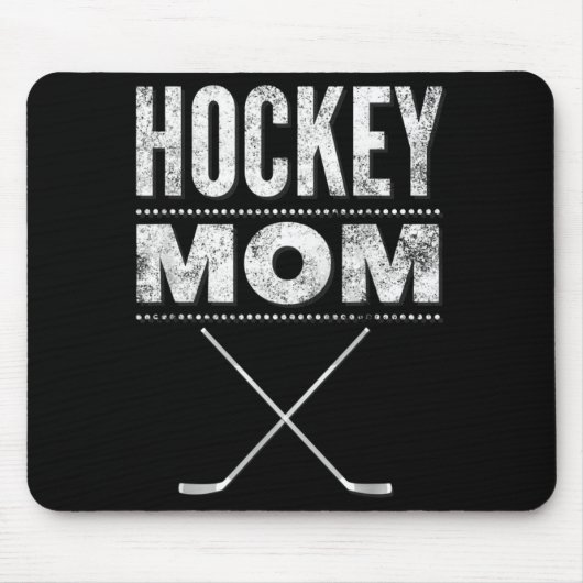 Hockey-Mutter-Shirt zum Muttertag Mousepad (Vorne)