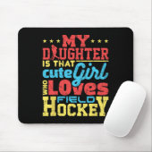 Hockey-Mutter Vater Elternteil Mousepad (Mit Mouse)