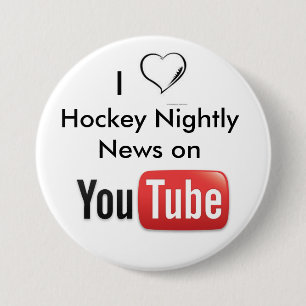 Hockey-nächtlicher Nachrichten-Knopf Button