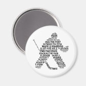 Hockey Netminder Magnet (Vorderseite/Rückseite)