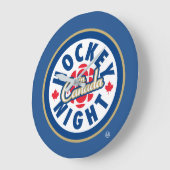 Hockey Night in Canada Logo Clock Große Wanduhr (Winkel)