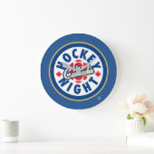 Hockey Night in Canada Logo Clock Große Wanduhr (Zuhause)