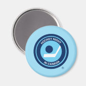 Hockey Night in Canada Retro-Logo Magnet (Vorderseite/Rückseite)