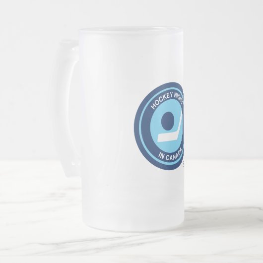 Hockey Night in Canada Retro-Logo Mattglas Bierglas (Vorderseite Links)