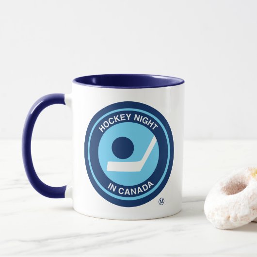 Hockey Night in Canada Retro-Logo Tasse (Mit Donut)