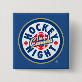 Hockey Night - Logo in Kanada Button (Vorderseite)