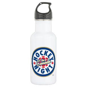 Hockey Night - Logo in Kanada Edelstahlflasche