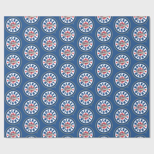 Hockey Night - Logo in Kanada Geschenkpapier (Flach)