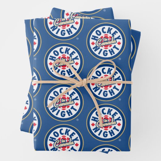 Hockey Night - Logo in Kanada Geschenkpapier Set (Beispiel)