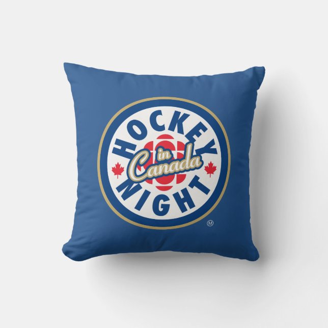 Hockey Night - Logo in Kanada Kissen (Vorderseite)