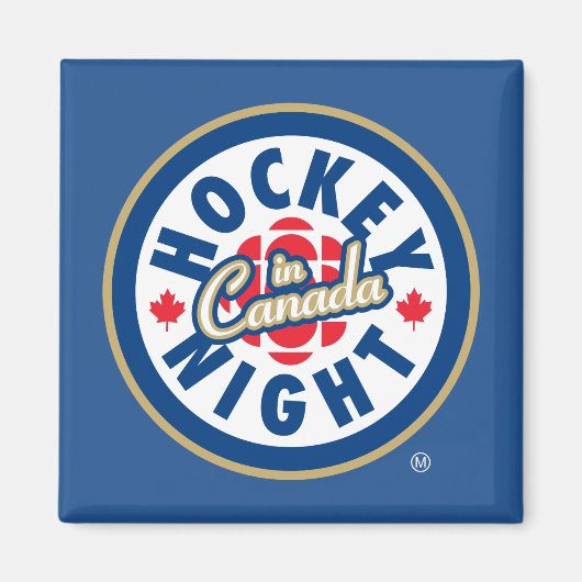 Hockey Night - Logo in Kanada Magnet (Vorne)