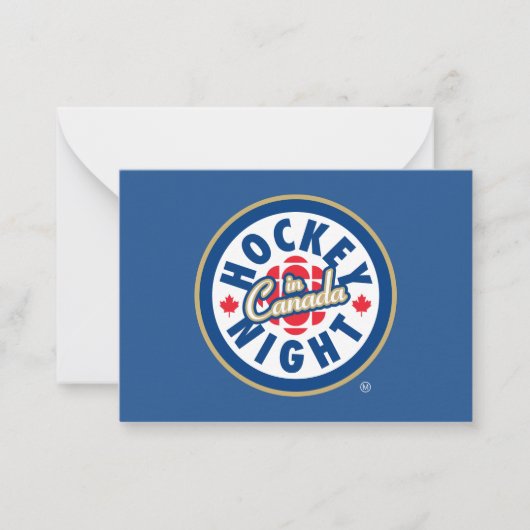 Hockey Night - Logo in Kanada Mitteilungskarte (Vorderseite)