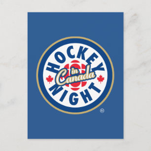 Hockey Night - Logo in Kanada Postkarte