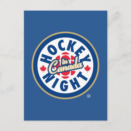 Hockey Night - Logo in Kanada Postkarte (Vorderseite)