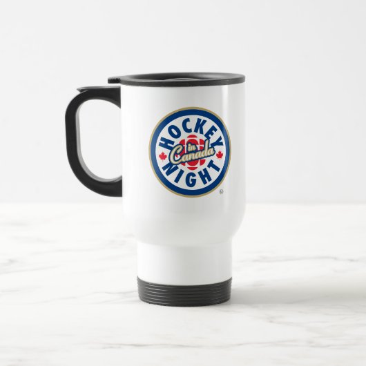 Hockey Night - Logo in Kanada Reisebecher (Links)