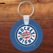 Hockey Night - Logo in Kanada Schlüsselanhänger (Vorderseite)